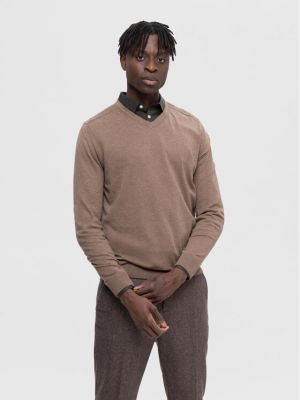 Sweter Selected Homme beżowy