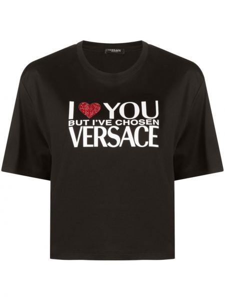 T-shirt con stampa Versace