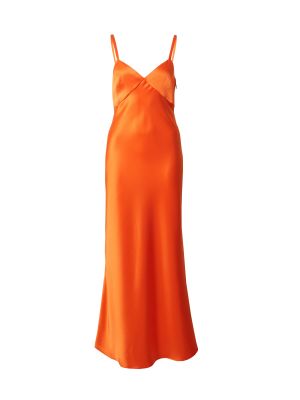 Коктейлна рокля Polo Ralph Lauren оранжево