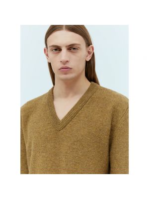 Jersey de lana de tela jersey Lemaire marrón
