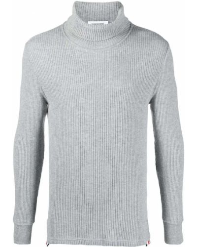 Jersey de cuello vuelto de tela jersey Thom Browne gris