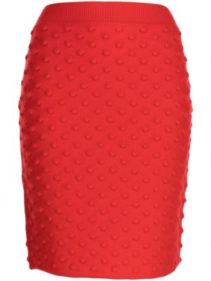 Jupe taille haute en laine Ports 1961 rouge
