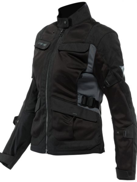 Dainese Desert Tex Дамы Мотоцикл Текстильная куртка, черный/серый