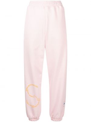 Спортни панталони с принт Adidas By Stella Mccartney розово
