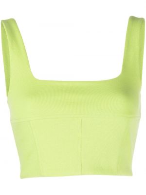 Strikket crop top Victor Glemaud grønn