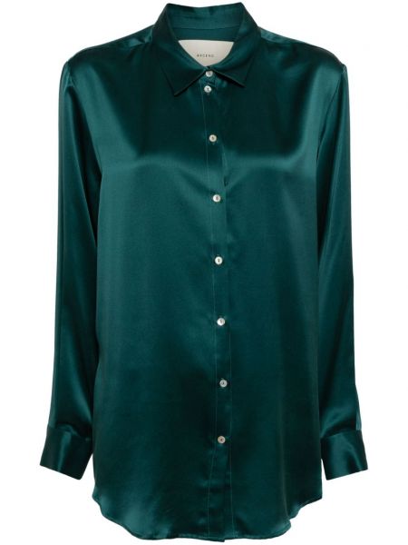 Šilkinė marškiniai Asceno žalia
