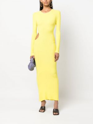 Dlouhé šaty áeron žluté