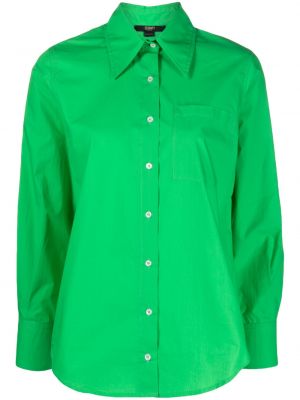 Памучна риза Seventy зелено