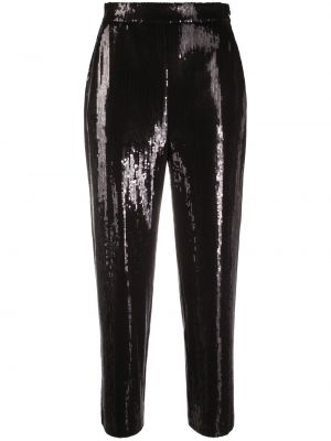 Pantalones con lentejuelas Karl Lagerfeld negro