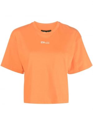 Raštuotas marškinėliai Rlx Ralph Lauren oranžinė