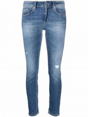 Nødlidende stretch jeans Dondup blå