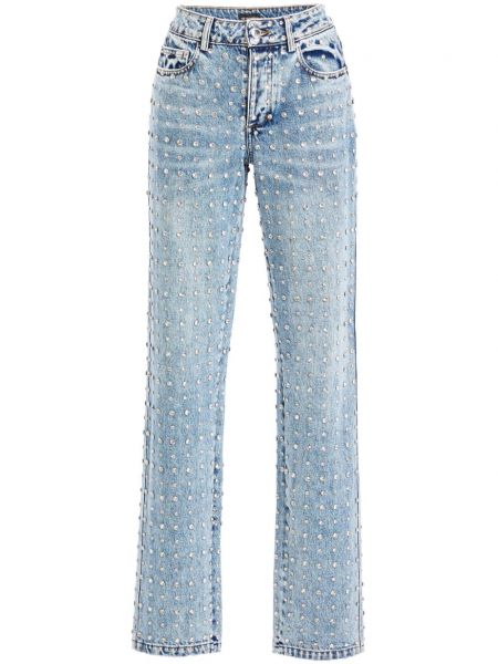 Straight jeans Retrofete blau