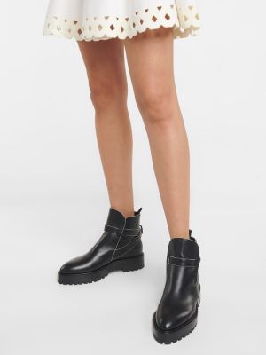 Ankle boots skórzane Alaã¯a czarne