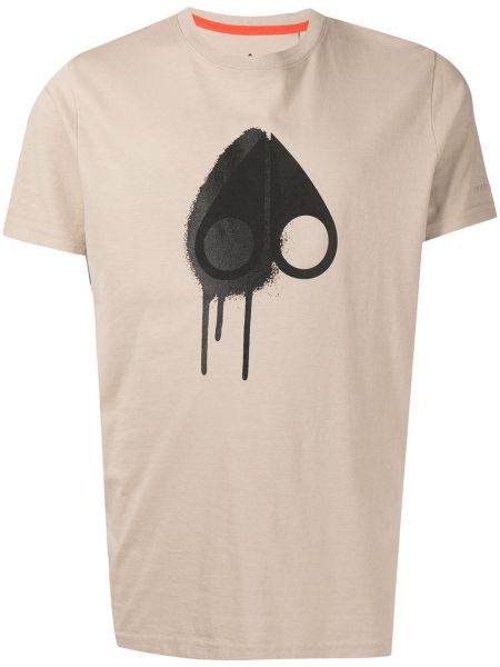 Μπλούζα με σχέδιο Moose Knuckles καφέ