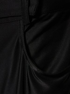 Džersio tiesios kelnės iš viskozės Alexandre Vauthier juoda