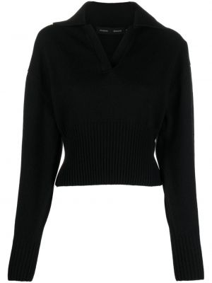 Кашмирен вълнен пуловер Proenza Schouler черно
