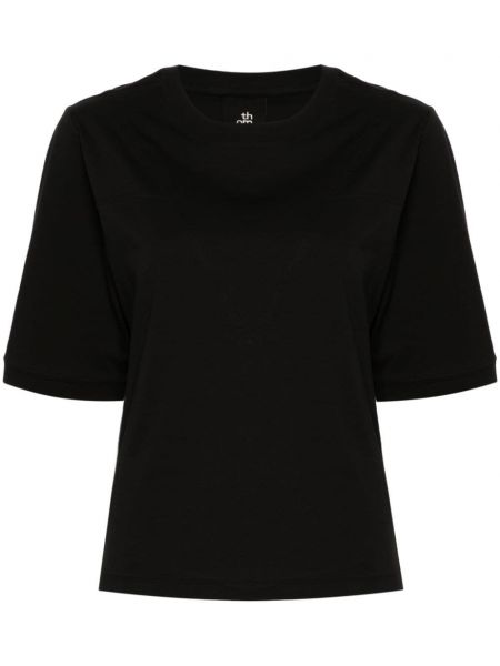 Bavlnené tričko Thom Krom čierna