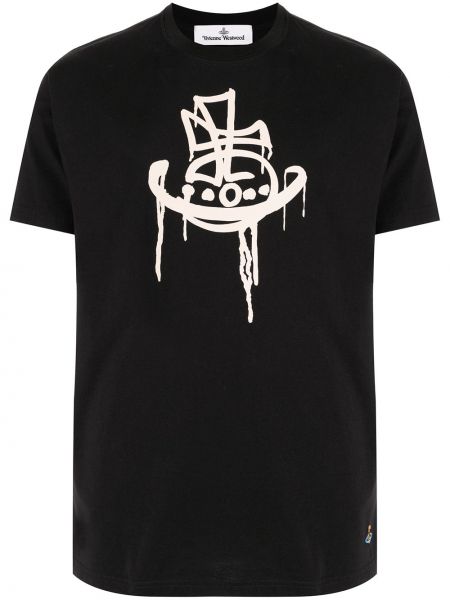 Camiseta con estampado Vivienne Westwood negro
