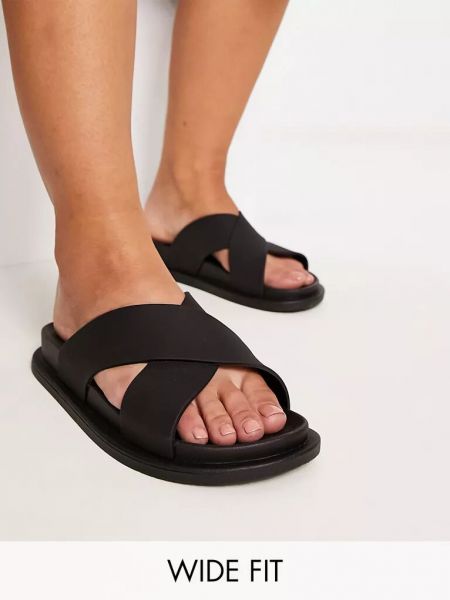 Прозрачные сандалии Asos черные
