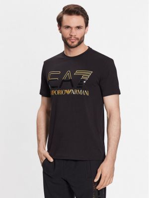 Marškinėliai Ea7 Emporio Armani juoda
