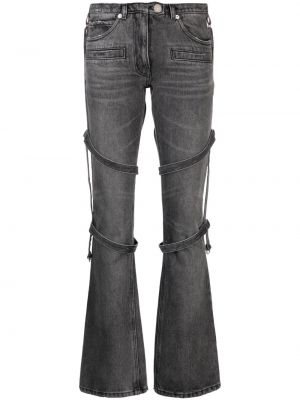 Bootcut jeans ausgestellt Courreges grau