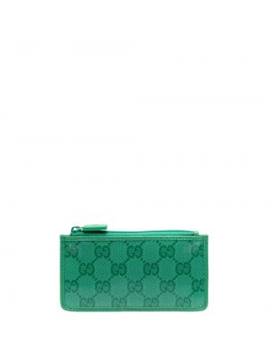 Kristály bőr pénztárca Gucci zöld