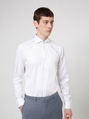 Camisa slim fit de algodón Hugo