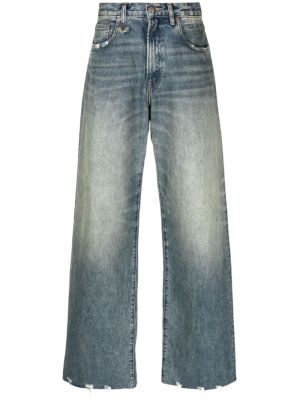 High waist jeans ausgestellt R13 blau
