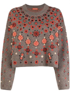 Gėlėtas megztinis Altuzarra pilka