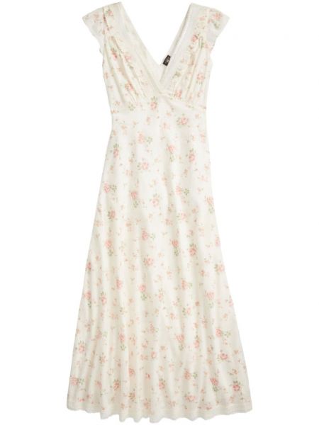 Maksi haljina s cvjetnim printom s printom Ralph Lauren Rrl