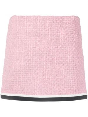 Φούστα mini tweed Miu Miu ροζ