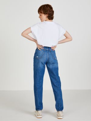 Priliehavé priliehavé džínsy s rovným strihom Tally Weijl modrá