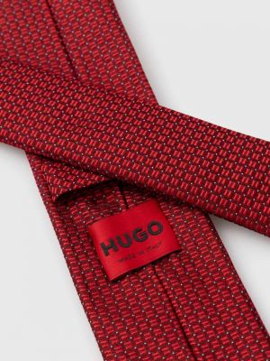 Svilena kravata Hugo rdeča