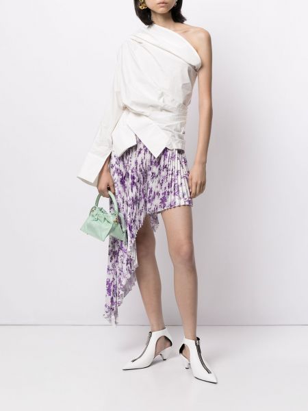 Falda de flores con estampado Wandering violeta