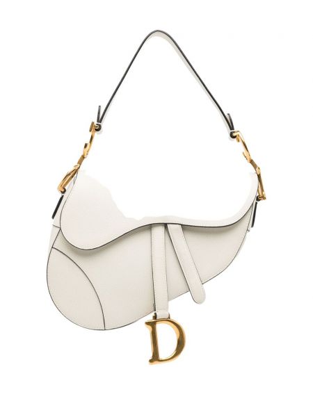 Δερμάτινη τσάντα ώμου Christian Dior Pre-owned λευκό