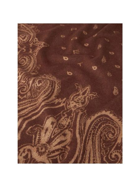 Bufanda de lana a cuadros Etro marrón