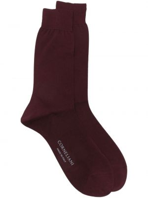 Bavlnené ponožky Corneliani červená