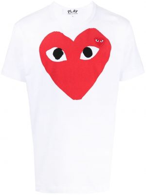 T-shirt de motif coeur Comme Des Garçons Play