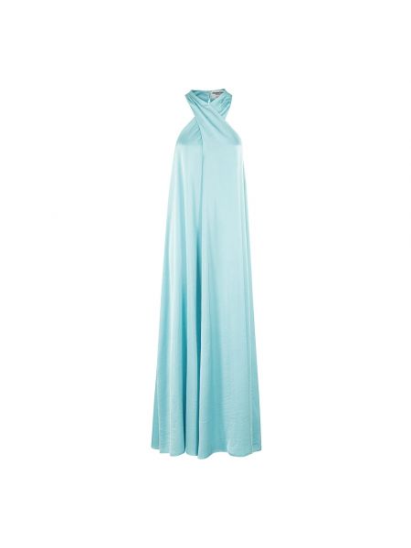 Sukienka z dekoltem typu halter Essentiel Antwerp niebieska