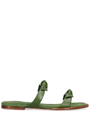 Кожени ниски обувки Alexandre Birman зелено