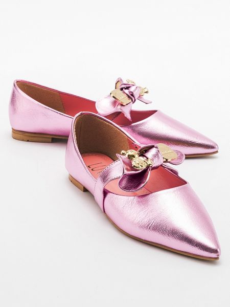 Lapos talpú masnis balerina cipők Luvishoes rózsaszín