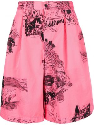 Trykt bermudashorts Comme Des Garcons Shirt rosa