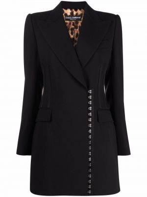 Шерстяное пальто Dolce & Gabbana, черный