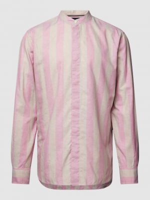 Koszula ze stójką Tommy Hilfiger różowa