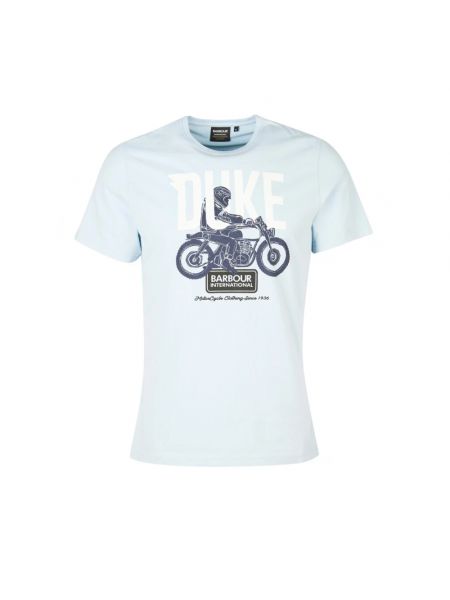 T-shirt mit print Barbour blau