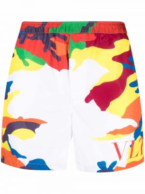Shorts mit print mit camouflage-print Valentino Garavani weiß