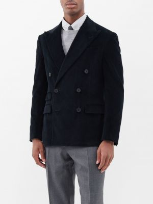 Хлопковый вельветовый двубортный пиджак Ralph Lauren