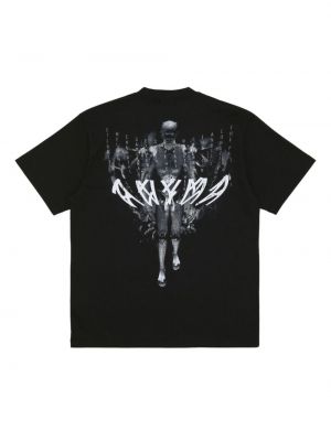 Raštuotas marškinėliai 44 Label Group juoda