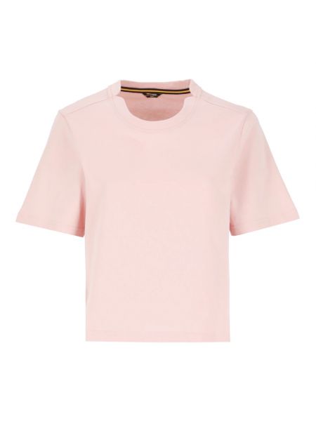 Koszulka bawełniana K-way różowa