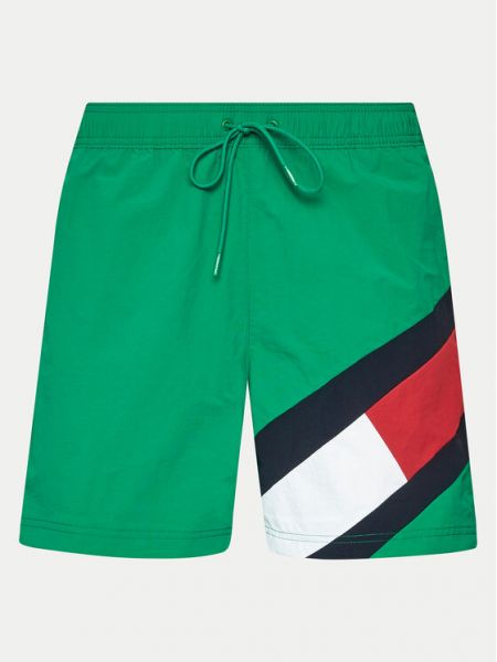 Pantaloni scurți slim fit Tommy Hilfiger verde